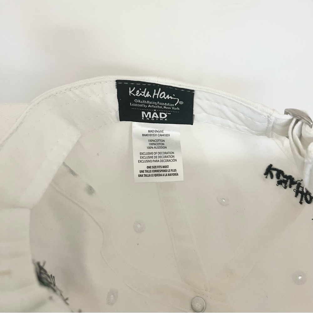 Keith Haring Foundation Mad Engine Collab Baseball Cap Hat Adjustable READ - Picture 3 of 5